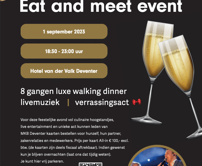 MKB Ledenavond: Eat and meet event op 1 september 2023